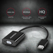 Axagon RVH-VGAN videokabeladapter 0,15 m HDMI Typ A (standard) VGA (D-Sub) Svart