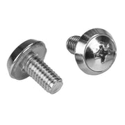 StarTech.com 100-pack M6-monteringsskruvar och korgmuttrar för serverskåp
