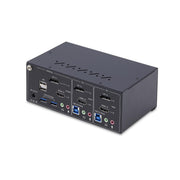 StarTech.com KVM-switch med 2 portar för dubbla bildskärmar DisplayPort och HDMI