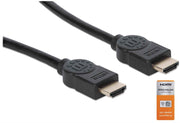 Manhattan 355353 HDMI-kabel 3 m HDMI Typ A (standard) Svart