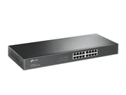 TP-Link TL-SG1016 Ohanterad Gigabit Ethernet (10/100/1000) 1U Svart