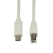 LogiLink CU0160 USB-kablar USB 2.0 1 m USB C USB B 0,48 Gbit/s Vit