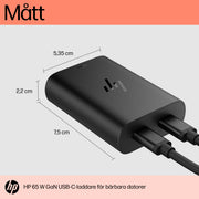 HP 65 W GaN USB-C-laddare för bärbar dator