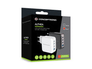 Conceptronic ALTHEA18B mobilladdare Universal Svart AC Snabb laddning inomhus