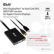 CLUB3D CAC-1130-A videokabeladapter 0,6 m DVI-D Mini DisplayPort + USB Type-A Svart
