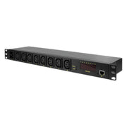 LogiLink PDU8P01 grenuttag 8 AC-utgångar 1U Svart