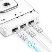 TP-Link Omada EAP615-WALL 1774 Mbit/s Vit Strömförsörjning via Ethernet (PoE) stöd
