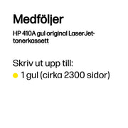 HP 410A gul original LaserJet-tonerkassett