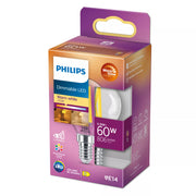 Philips Filamentljuskälla klot klar 60 W P45 E14