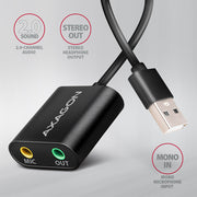 Axagon ADA-12 USB 2.0 Stereo Audio Mini-Adapter