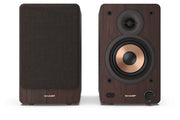 Sharp BOOKSHELF SPEAKERS 2-vägs Brun Kabel & Trådlös 60 W