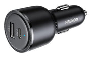 Ugreen 35023 mobilladdare Universal Svart Cigarr tändare Snabb laddning Automatisk