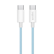 LogiLink CU0349 USB-kablar USB 2.0 1 m USB C 0,48 Gbit/s 60 W Blå