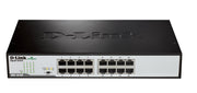 D-Link DGS-1016D/E nätverksswitchar Ohanterad Svart