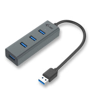 i-tec Metal U3HUBMETAL403 gränssnittshubbar USB 3.2 Gen 1 (3.1 Gen 1) Type-A 5000
