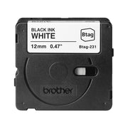 Brother BTAG-231 etikett-tejp Svart på vitt