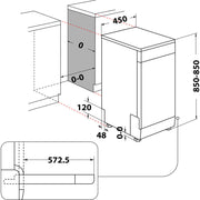 Whirlpool WSFO 3O23 PF Fristående 10 kuvert
