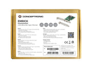Conceptronic EMRICK08G nätverkskort/adapters Intern USB 3.2 Gen 2 (3.1 Gen 2)