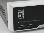 LevelOne NVR-1332 nätverksvideobandspelare (NVR) Svart