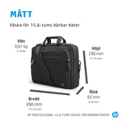 HP Professional 15,6 tum väska för bärbar dator
