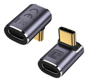 Techly IADAP USB4C-40G kabelomvandlare (hane/hona) USB-C 4.0 Grå