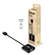 CLUB3D CAC-1302 videokabeladapter 0,5 m HDMI Typ A (standard) VGA (D-Sub) Svart