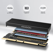 Axagon PCEM2-XS nätverkskort/adapters Intern M.2