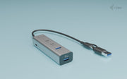 i-tec Metal CAHUBMETAL2A2CPD gränssnittshubbar USB 3.2 Gen 1 (3.1 Gen 1) Type-A +
