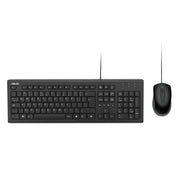 ASUS U2000 KEYBOARD+MOUSE/BK/UI tangentbord Mus inkluderad Universal USB Svart