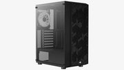 Aerocool Hive-G-BK-v3 Midi Tower Svart