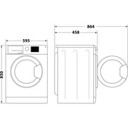 Whirlpool WRBSS 6249 S EU tvättmaskin Frontmatad 6 kg 1151 RPM Vit