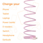 CLUB3D CAC-3031 USB-kablar USB 2.0 2 m USB C Rosa
