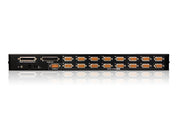 ATEN 16-portars PS/2-USB VGA KVM-switch med kedjekopplingsport och stöd
