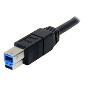 StarTech.com 3 m svart SuperSpeed USB 3.0-kabel A till B