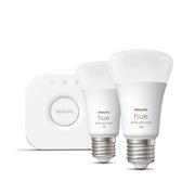 Philips Hue White och Color Ambiance Startpaket: 2 st E27 ljuskällor (1100lm)