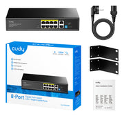 Cudy GS1010PE nätverksswitchar Ohanterad Gigabit Ethernet (10/100/1000)