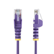 StarTech.com 2,5 m lila smal CAT6 Ethernet-kabel