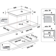 Whirlpool AKT 801/NE Svart Inbyggd
