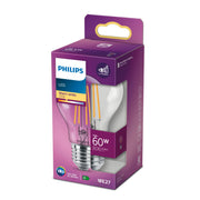 Philips Filamentljuskälla klar 60 W A60 E27