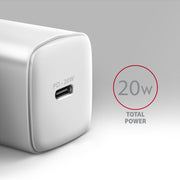 Axagon ACU-PD20W wall charger 1x QC3.0/AFC/FCP/PD type-C 20W white Mobiltelefon