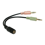 LogiLink CA0020 ljudkabel 0,15 m 3,5mm 2 x 3.5mm Svart