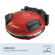 Ariete 0909/10 pizzajärn och pizzaugn 1 pizza/pizzor 1200 W Röd