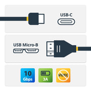 StarTech.com 1 m USB-C till Micro USB-B-kabel