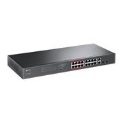 TP-Link TL-SL1218MP nätverksswitchar Ohanterad Fast Ethernet (10/100)