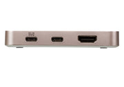 ATEN USB-C 4K ultramini dockningsstation med strömgenomströmning