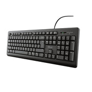Trust TK-150 tangentbord Kontor USB QWERTZ tyska Svart
