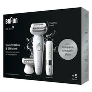 Braun Silk-épil 9 9-341 epilatorer 40 pincetter Vit