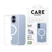PanzerGlass CARE by Samba Case Transparent w. White MagSafe iPhone 17