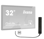 iiyama RC TOUCHV01 fjärrkontroll Kabel Skärm Tryckknappar
