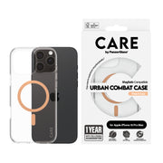 PanzerGlass CARE by Urban Combat Case Transparent w. Peachy MagSafe iPhone 16 Pro Max